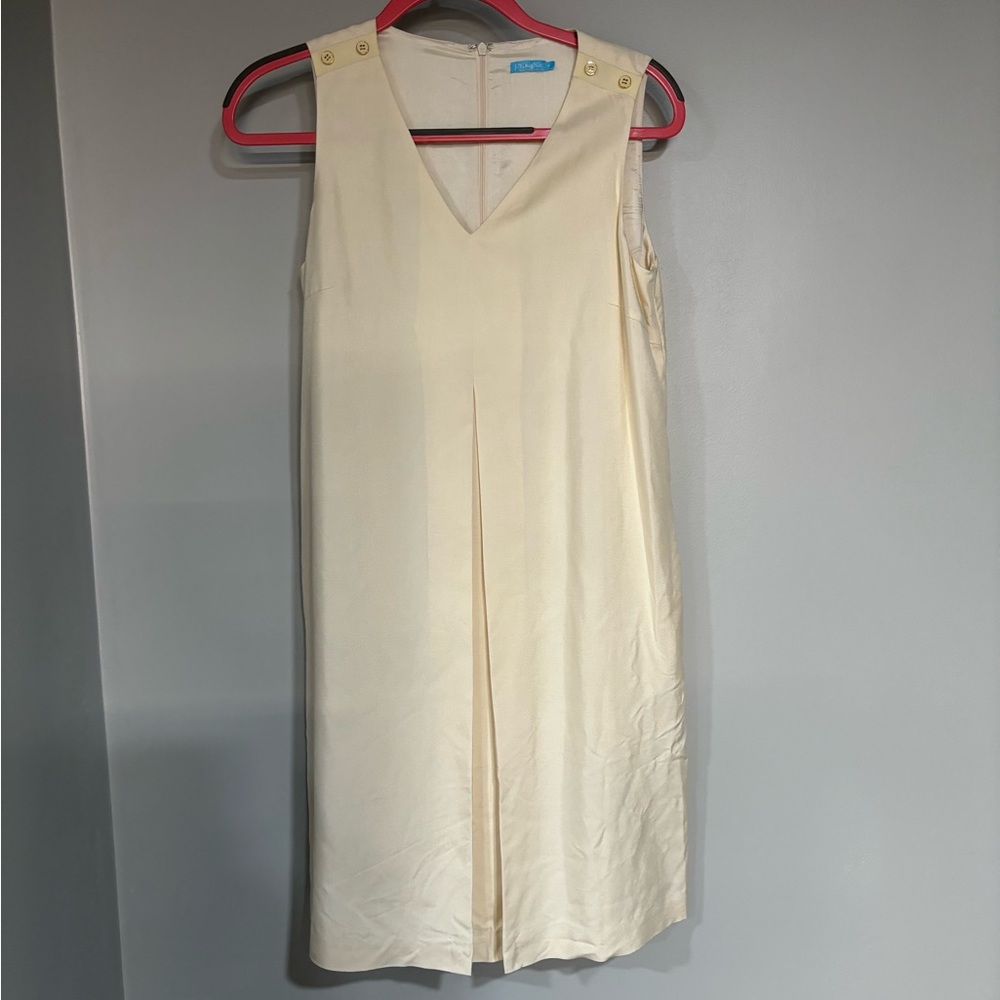 J.McLaughlin GUC cream Annalee silk swing dress Size 4